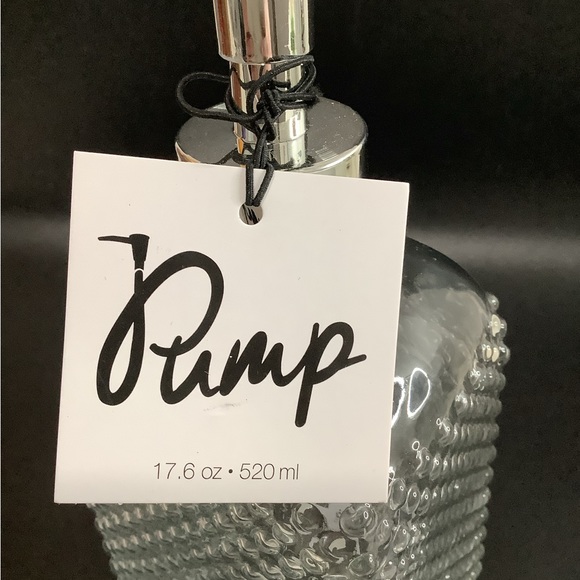 Hobnail Soap Pump clear glass - Picture 3 of 6